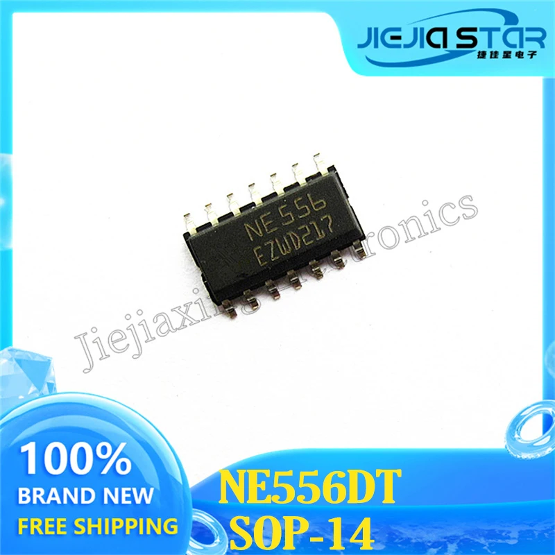 Dual Channel Chip, NE556, NE556DR, NE556DT, SMT SOP14 Timer, 100% Brand New and Original Electronics