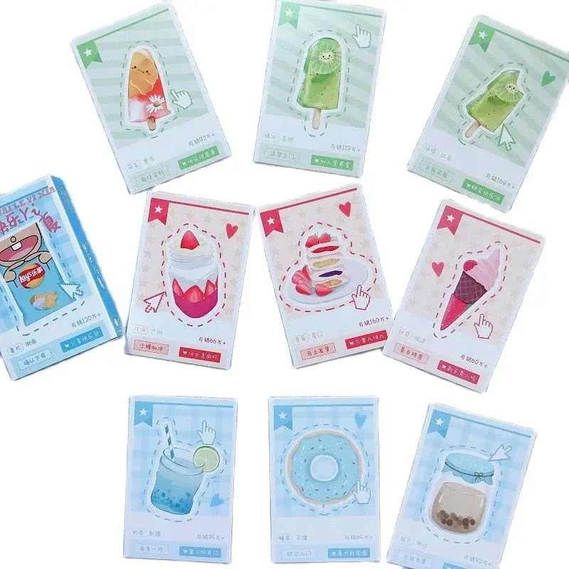 28PCS Happy Summer Lomo Mini Photo Memo Cards Set for Scrapbooking Journaling Gifts - Creative Card Set