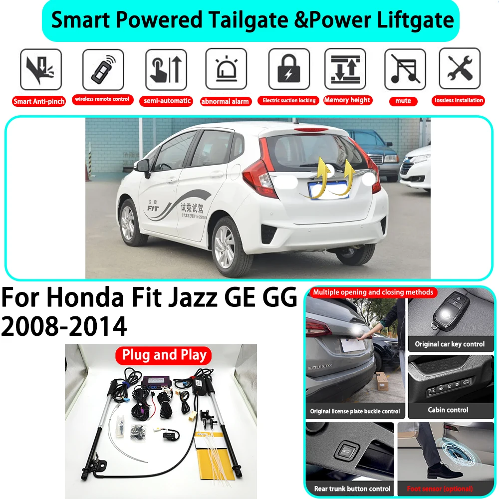 

for Honda Fit Jazz GE GG 2008-2014 OEM Smart Automatic Powered Tailgate Electric Power Tailgate Lift Kit Key Close