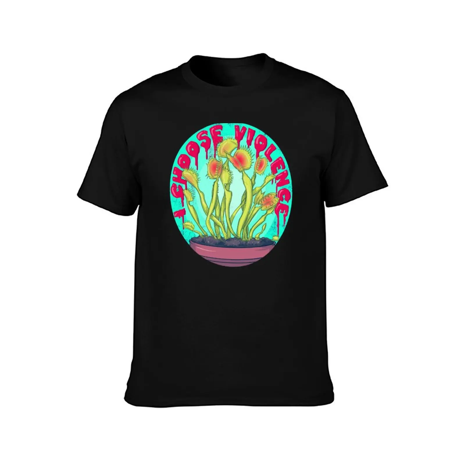 Venus Fly Trap T-Shirt Functional Casual Short Sleeve Tee