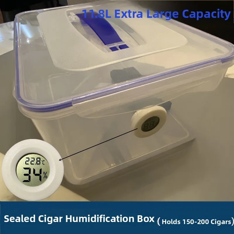 

Герметичный увлажняющий шкаф для сигар, сверхбольшой объем, вмещает около 150 сигар, подходит для сигарного шкафа, винного шкафа.