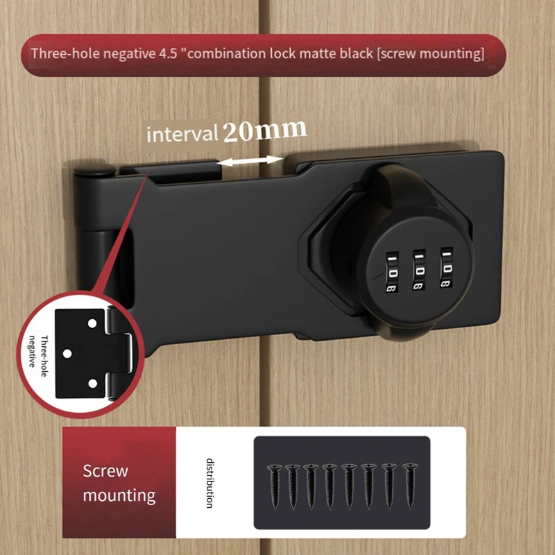 Keyless Gabinete Combinação Trava, senha Locks para Gabinete, Mailbox,Office File Cabinet Lock, fácil de instalar, fácil de usar