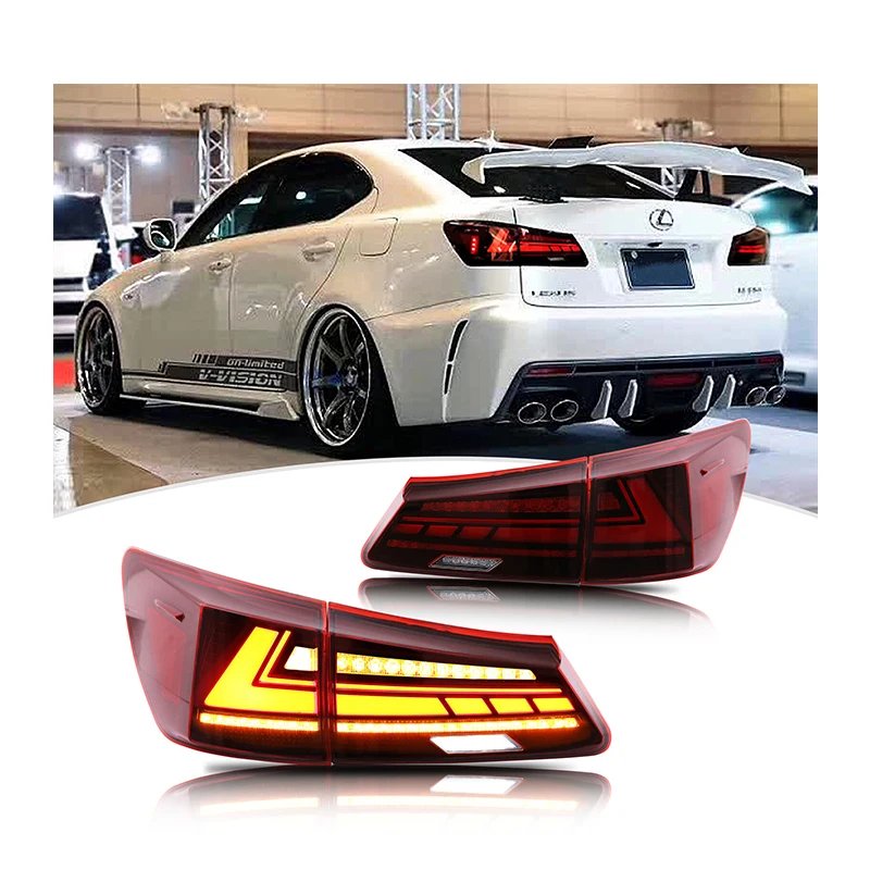 

Zhengwo Manufacturer For Lexus IS250 IS300 IS350 ISF LED Tail Lights 2006-2012 Start Up Animation Sequential Back Lamp