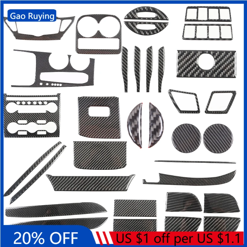 

For Nissan Pathfinder 2013-2018 Soft Carbon Fiber Car Central Control Gearshift Panel Trim Sticker Interior Car Accessories