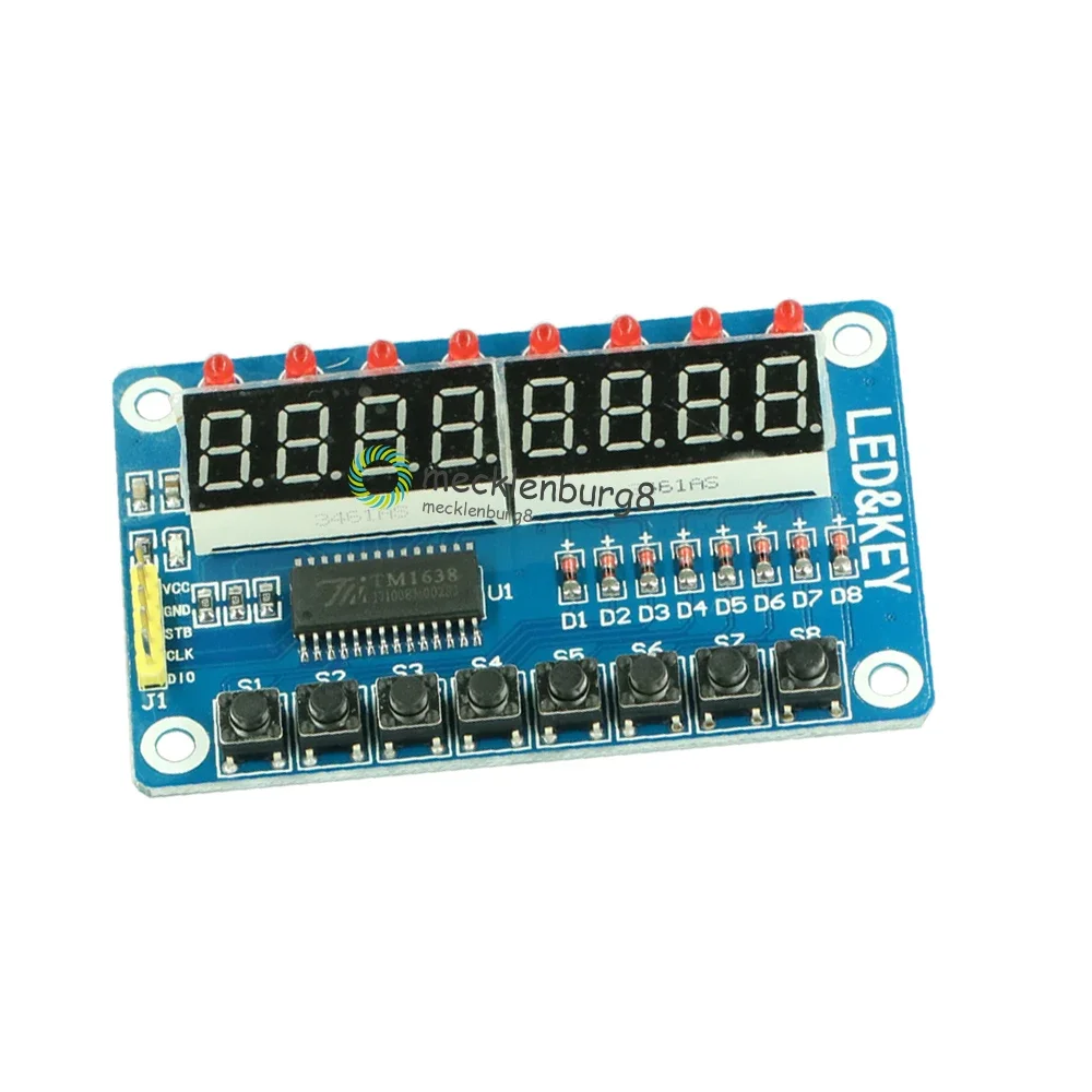 8-Bit LED 8-Bit Digital Tube 8-Bit Key TM1638 module for AVR Arduino ARM STM32