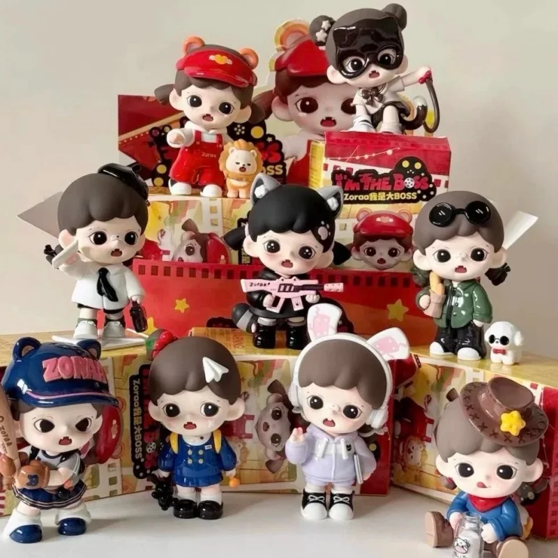 

Zoraa Blind Box I Am The BOSS Series Toy Cute Action Figure Mystery Box Doll Cute Anime Desktop Ornaments Halloween Gift