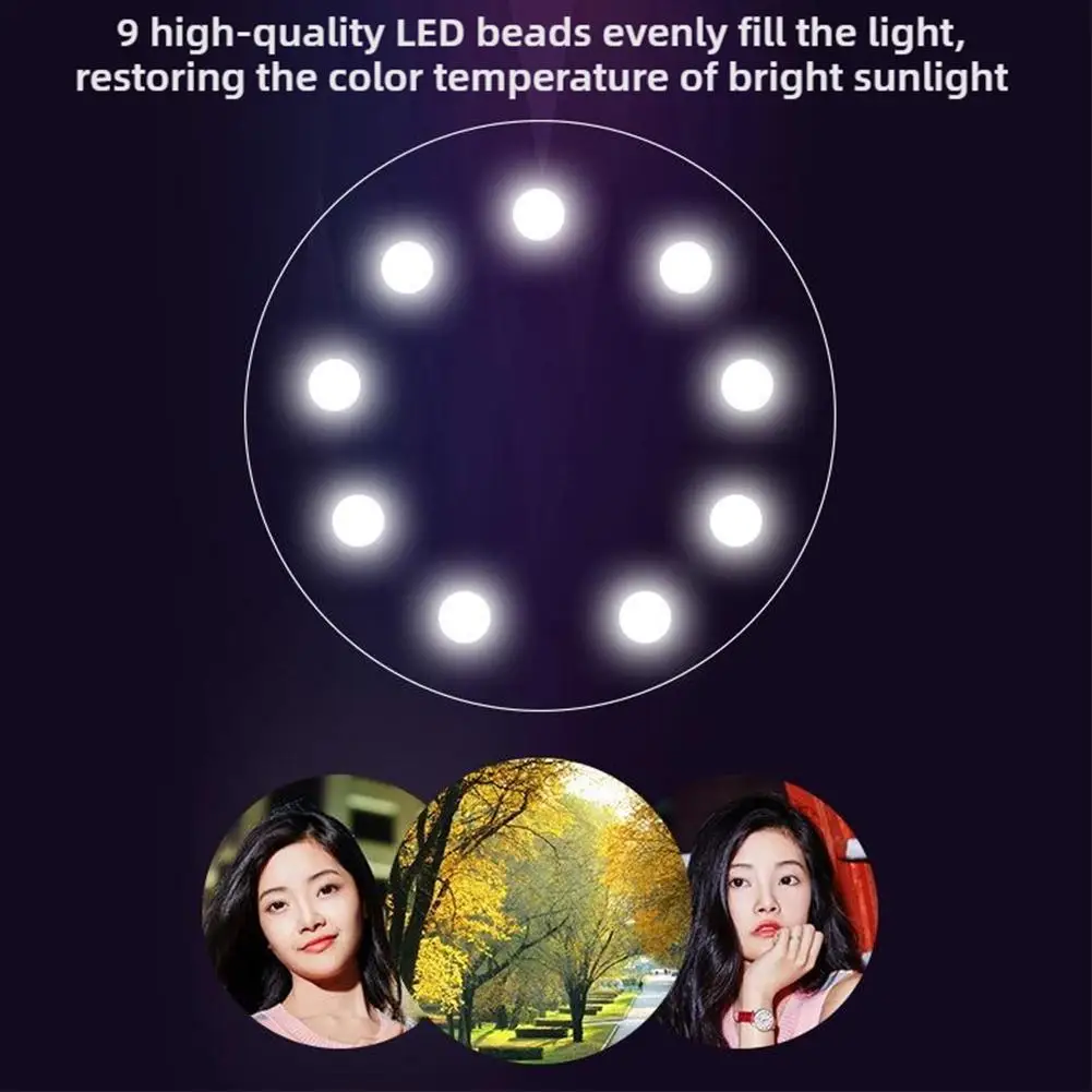 Led Light For Phone Photography Portable Selfie Fill Light For Live Videos And Beauty Enhancement Mobile Phone Fill Light Z6o9