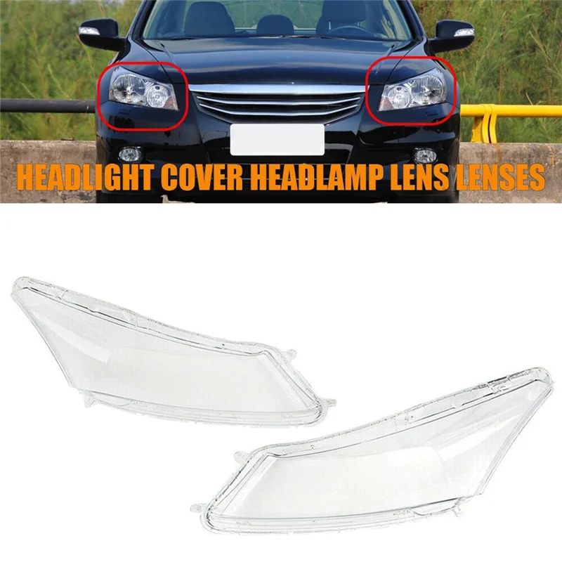 

Right Car Headlight Lens Cover Head Light Lamp Lampshade Front Light Shell For Honda Accord 2008-2012 Replacement
