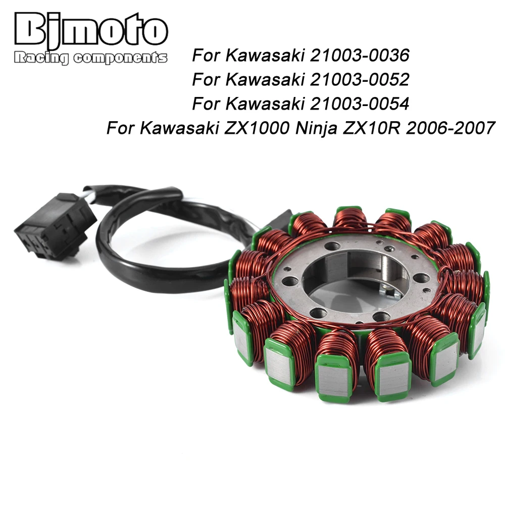 

For Kawasaki 21003-0036 21003-0052 21003-0054 i ZX1000 Ninja ZX10R 2006-2007 Motorcycle Stator Coil Generator