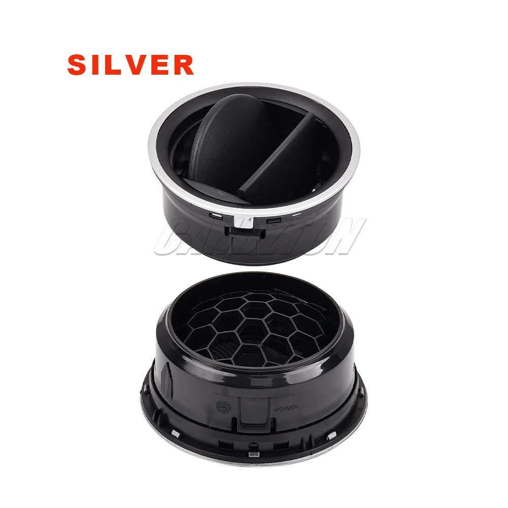 Für VW Amarok Mk1 2012-2016 Neuer Vorderer Armaturenbrett-Luftauslass AC-Gitter Diffusor ABS-Umrandung Schwarz/Silber 2H0819703G Auto-Zubehör – Detail 3