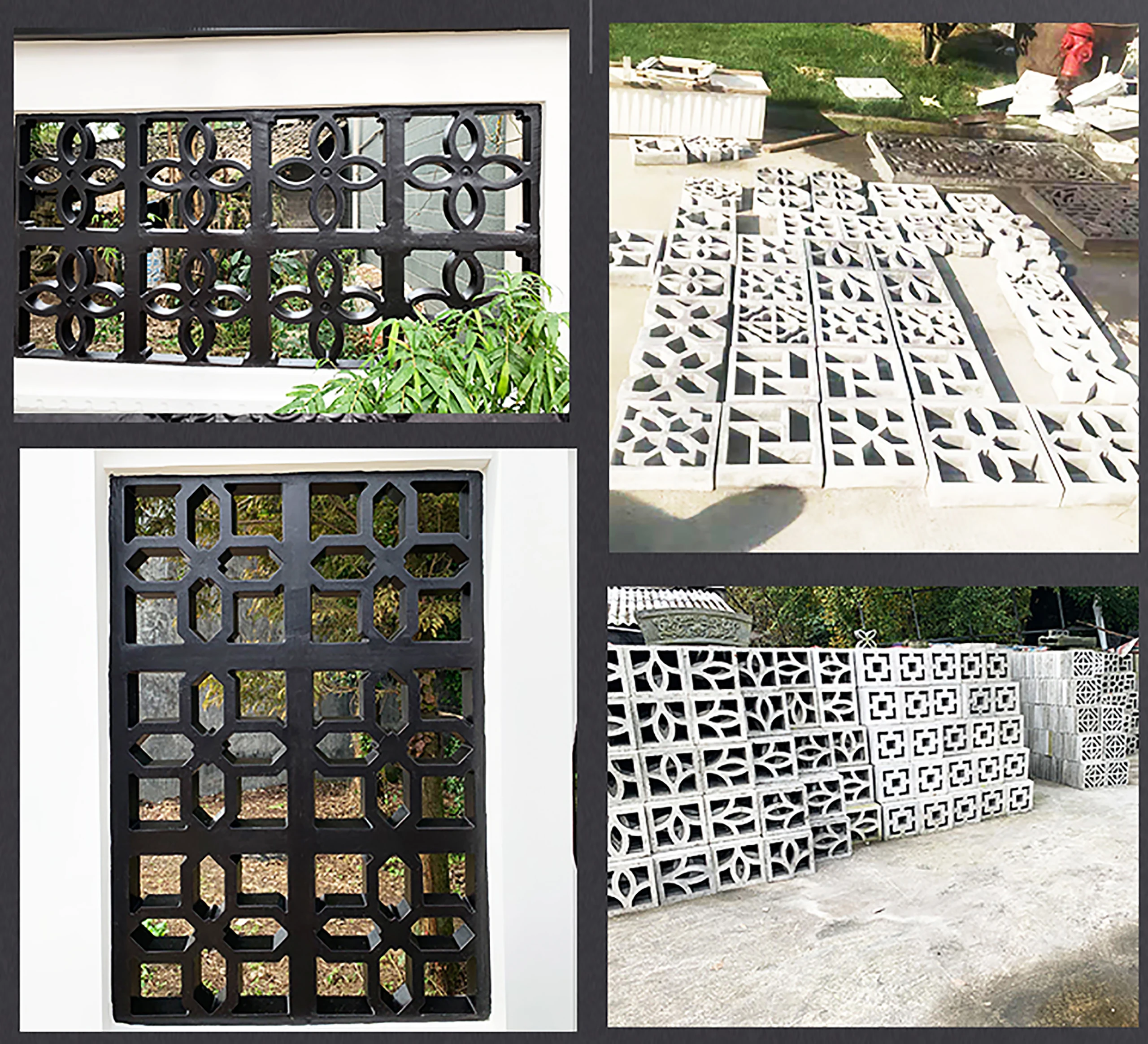 Cement Antique Brick Roadside Mould Garden Path Making Stone Mold 3D Carving Anti-Slip Concrete Plastic Paving Molds  Buildings