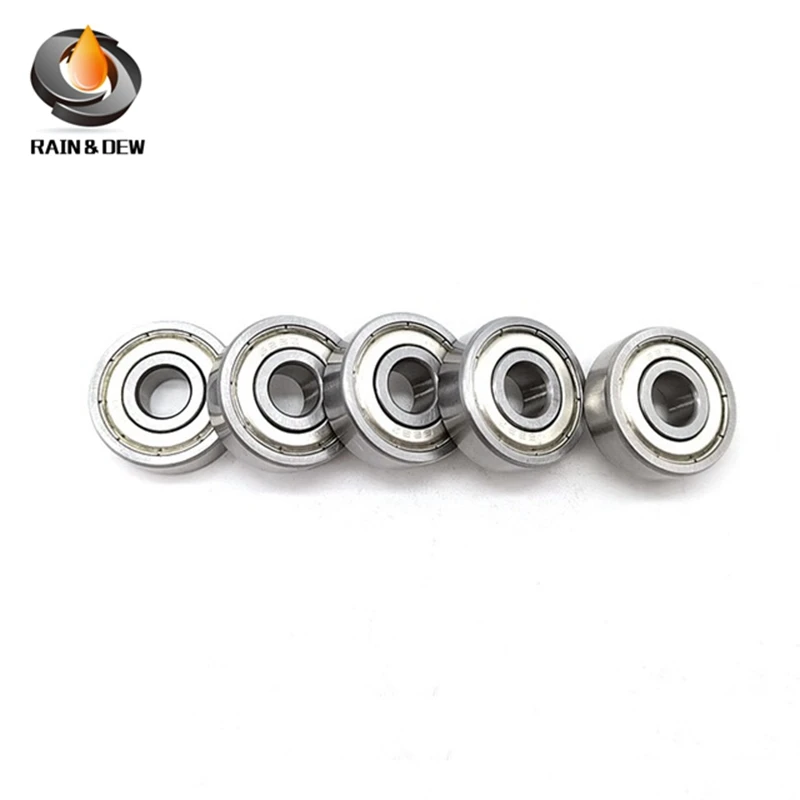 10PCS 688W4ZZ 8x16x4 mm Deep Groove Ball Bearing Metal Shielded Miniature Bearings 688Z