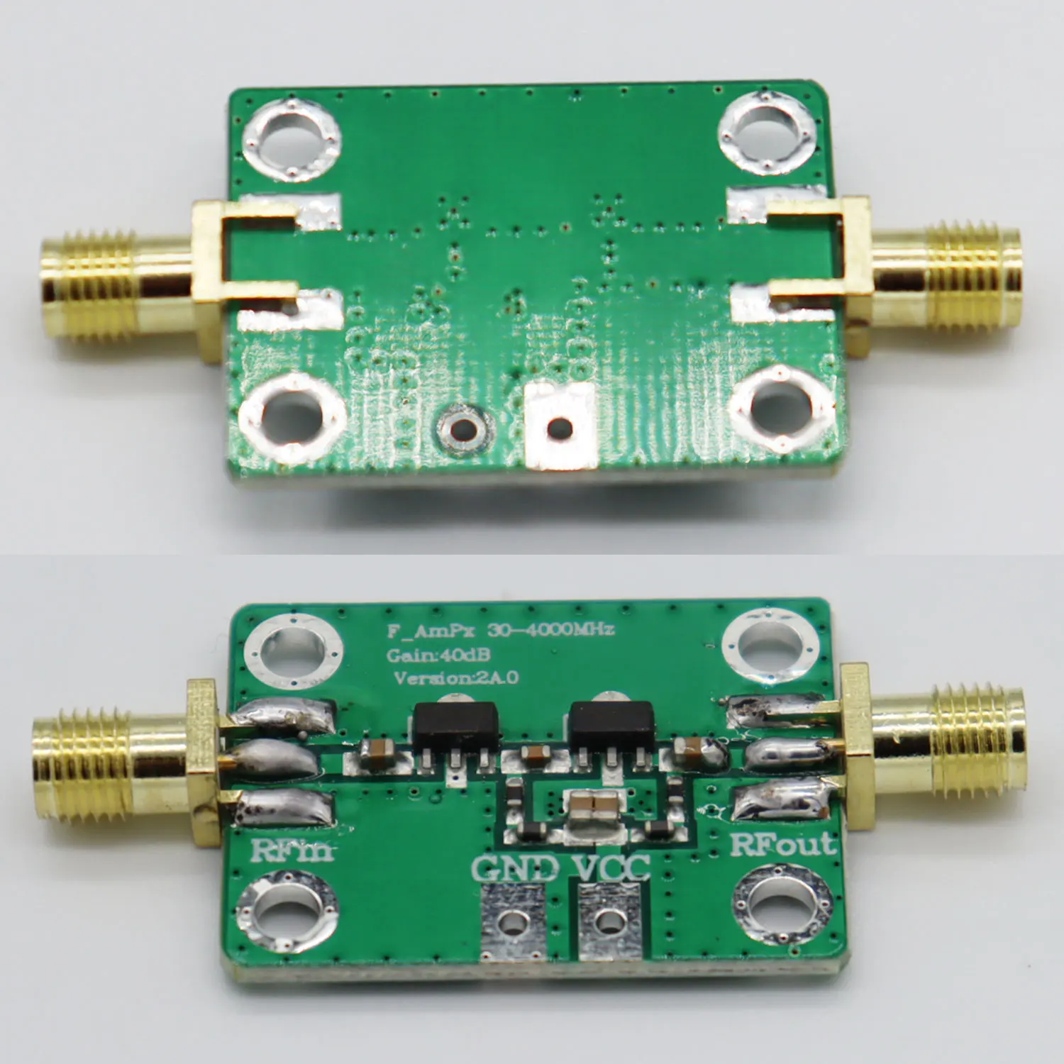 NEW 30-4000mhz RF Wideband Amplifier Gain 40dB Low Noise Amplifier LNA Board Modules DC 5V 50Ω for FM HF VHFf/UHF