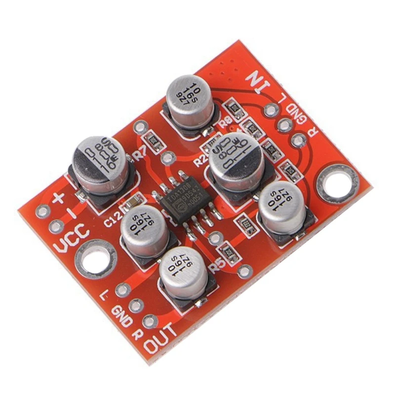 5PCS DC 5V-15V AD828 Stereo Preamp Preamplifier Module AMP Module Microphone Preamp Module