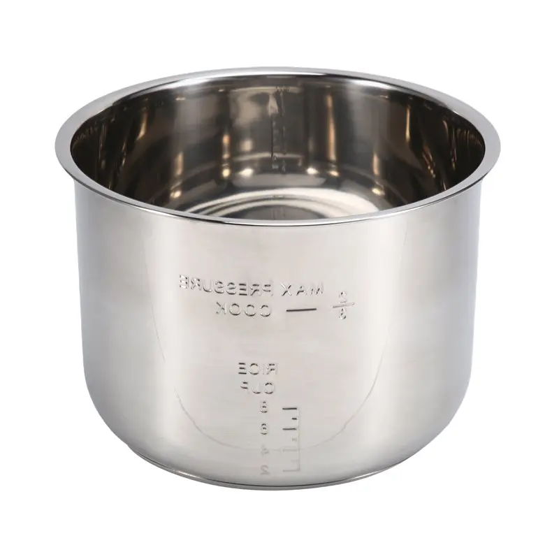 

Внутренняя кастрюля из нержавеющей стали Y59A, 8 л, для скороварок для приготовления риса — в комплекте вкладыш для быстрого приготовления