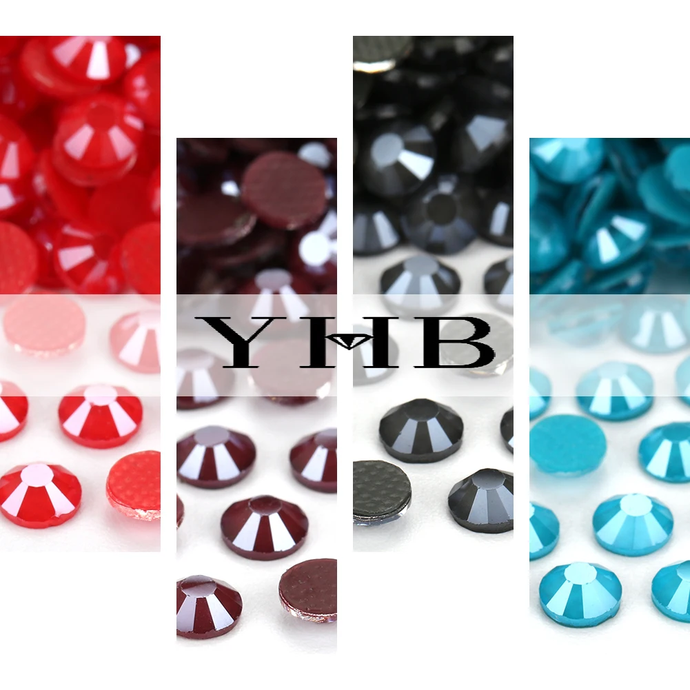 YHB Y106M~Y126M High Quality Crystal Shiny Lacquer Flatback Hotfix Rhinestones For Shoes Bags Garment Decoration DiY