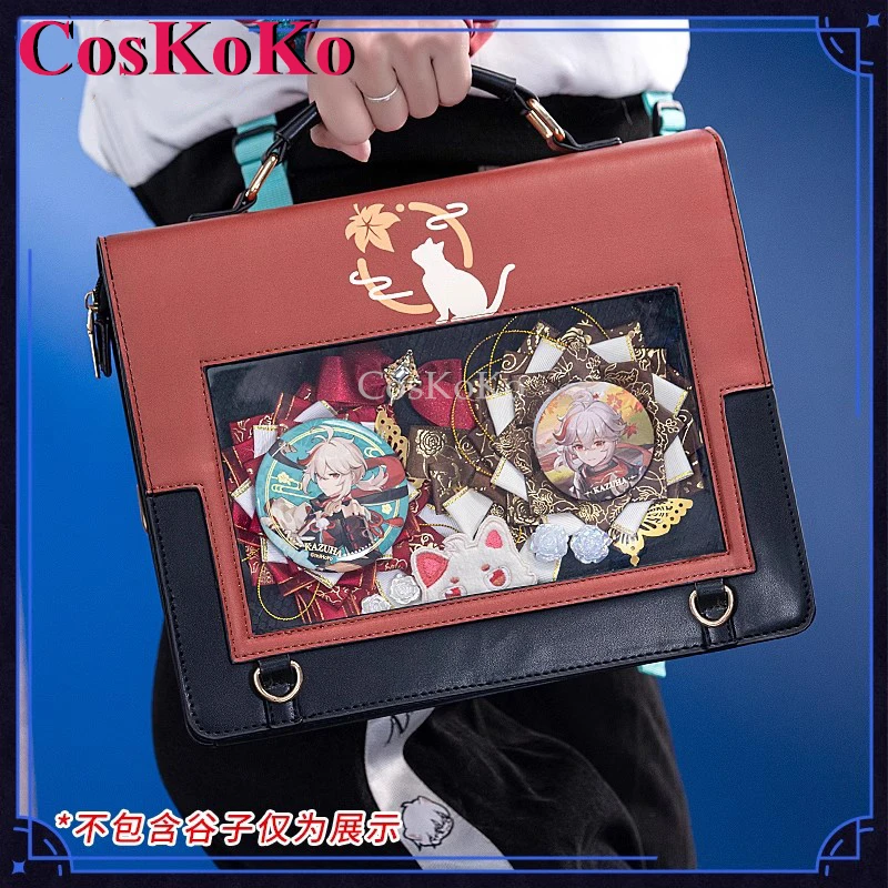 CosKoKo Kaedehara Kazuha Cosplay Genshin Impact Theme Impression Pack Daily Preppy Commuter Backpack Messenger Bag Lovely Itabag