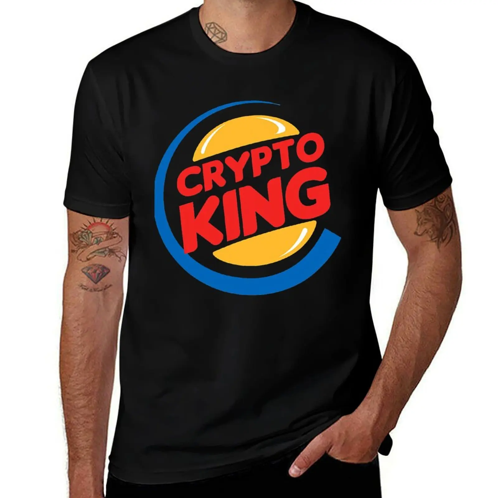 

Crypto King - Funny Cryptocurrency T-Shirt t shirts for man cotton anime t shirts for man g man t shirts for men T-shirt