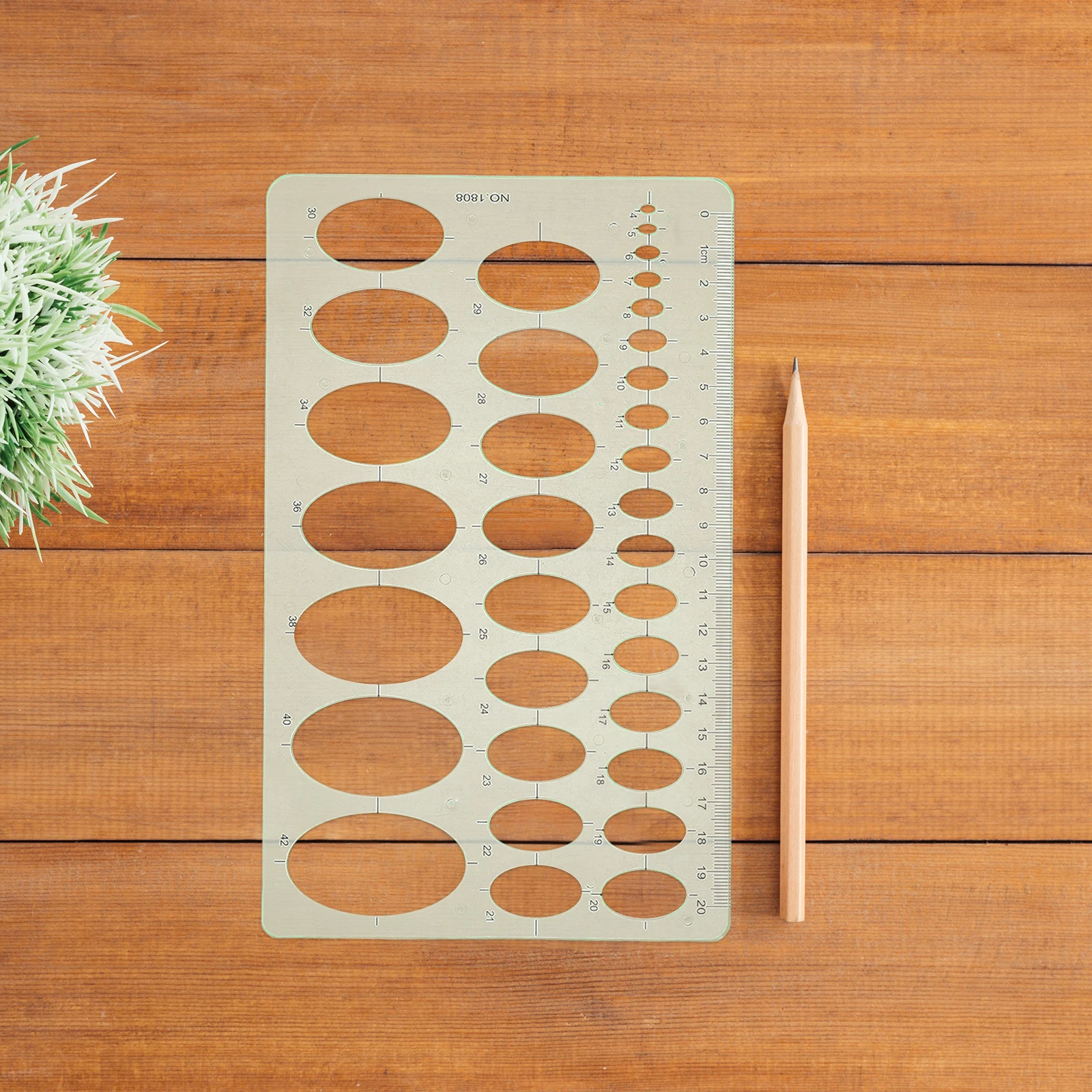 

4pcs Drawing Template Ruler Circle Oval Shapes Plastic Geometric Stencils Drafting Tool For Artists Students School Office Use