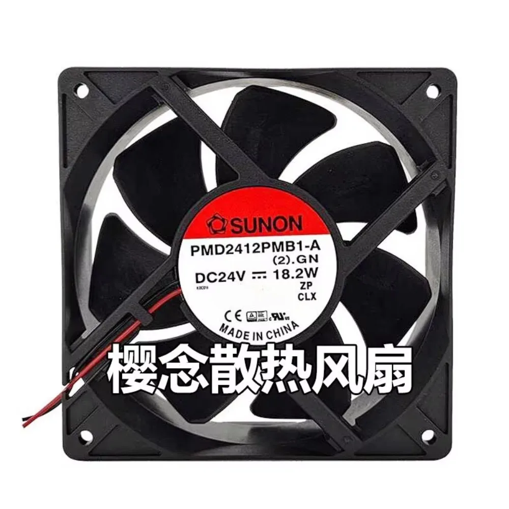 for JIAN ZHUN PMD2412PMB1/2-A(2).GN PFC0382B1-Q13C-AAP 12038 24V DC Brushless Cooling Fan