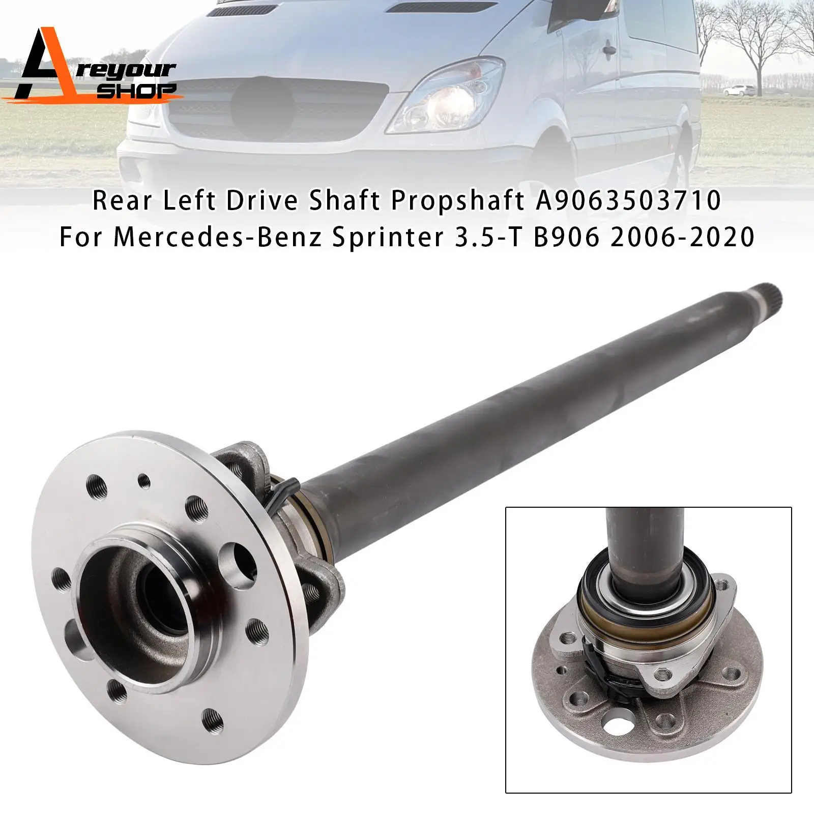Rear Left Drive Shaft Propshaft A9063503710 for Mercedes-Benz Sprinter 3.5-T