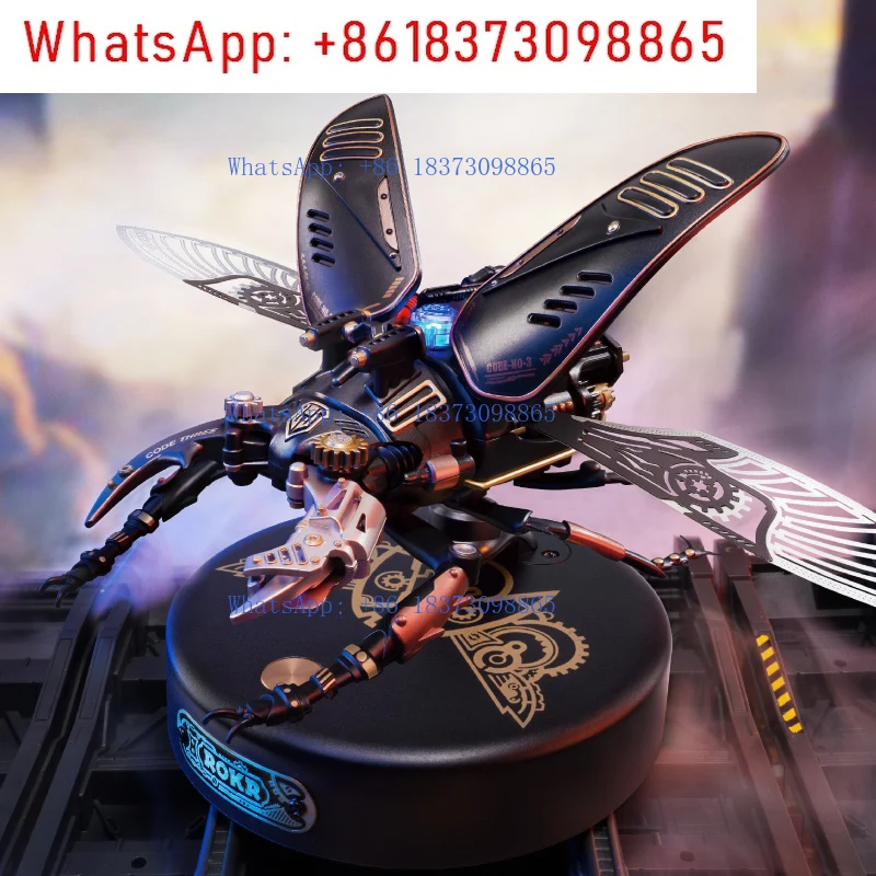 

Robotime Rokr The DIY Moveable Mechanic Organism 3-D Puzzle Series Steampunk Design Funny Toys for Ki-ds Ch-ild