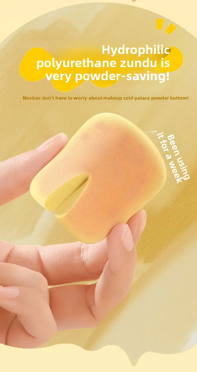 Miękkie gąbeczki do makijażu z poduszką powietrzną, elastyczne piankowe aplikatory do podkładu i pudru, zestaw gąbek do pudru w pudełku.