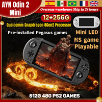 Ayn Odin 2 Mini Retro Handheld Game Console Video Player  6 Inch Touch Screen Android13 12G+256G Wifi Bluetooth HD PSP PS2 Gift