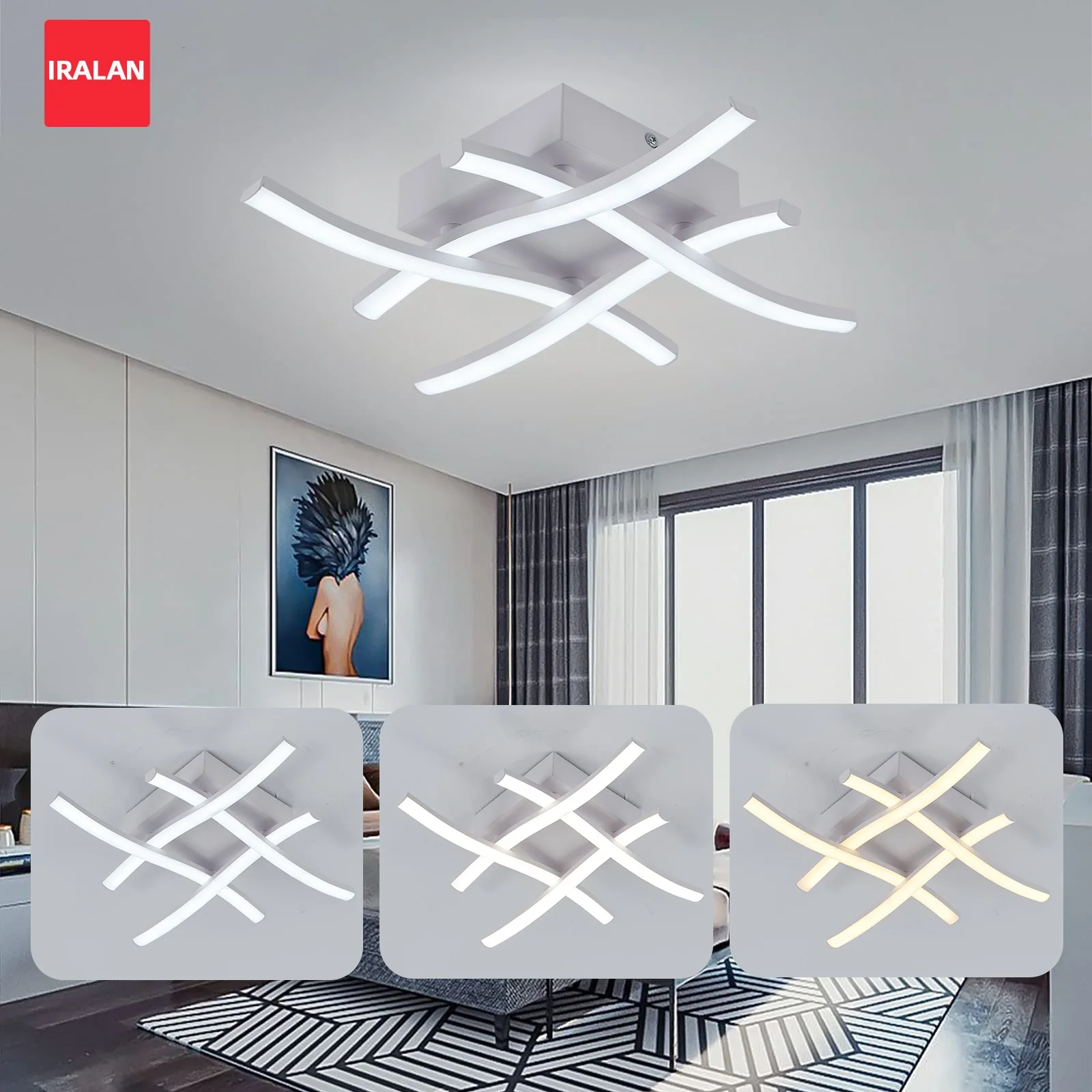 

Modern LED Ceiling Light Indoor Lustre Lighting Fixtures Home Easy To Decorate for Corridor Balcony Living Room Light