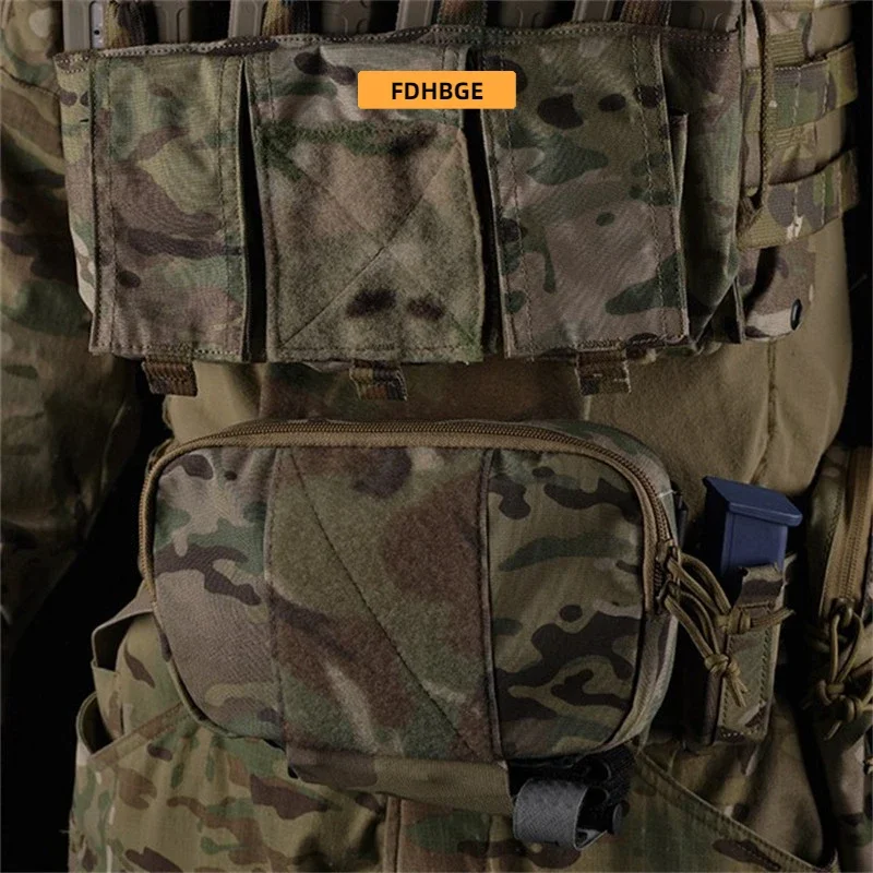 FDHBGE-riñonera táctica pequeña para herramientas de acampada, accesorios para sistema Molle de senderismo, mochila, bolsa de caza, equipo deportivo