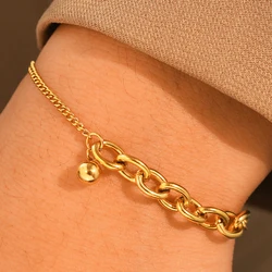 Stainless Steel Bracelets New Trendy Fine Chain Light Luxury Temperament Minimalist Bracelet For Women Jewelry Birthday Gifts