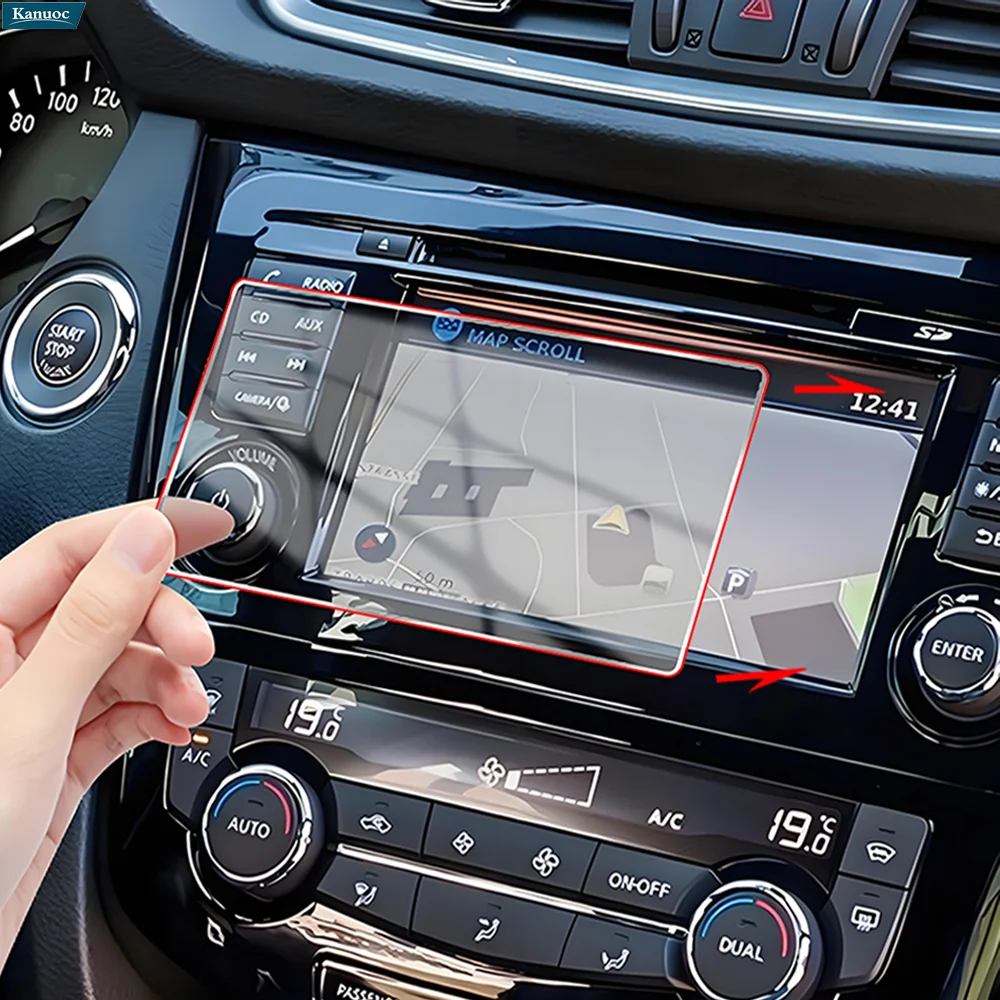 

7'' Navigation System HD Clear Anti Scratch Shield For Nissan Qashqai J11 X-trail T32 2015-2018