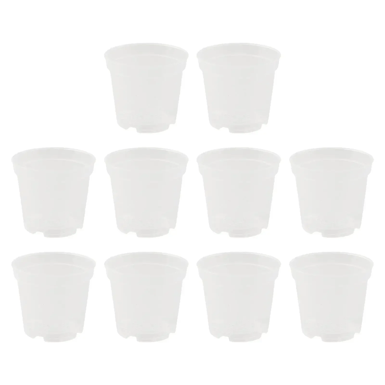 10 Transparent Plastic Pots with Drainage Holes Essential for Growing Orchids Succulents and More Indoors and Outdoors
