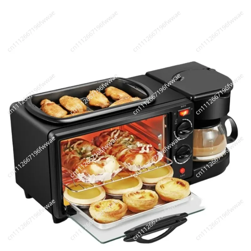 3 in 1 Breakfast Maker Microwave 3 in 1 Breakfast Station Oven Coffee Maker and Frying Pan