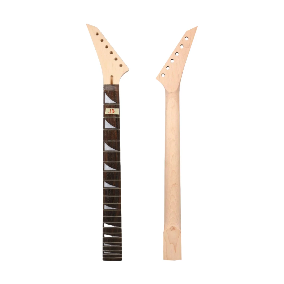 25.5 Inch 22 Fret Electric Guitar Neck Maple Rosewood Fretboard Unfinished Replacement Neck Bolt on heel