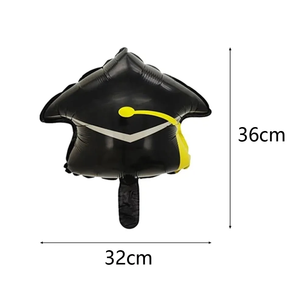 10 قطعة بالون قبعة التخرج ، بالونات قبعة غراد بالونات غراد 2025 لتزيين حفلات التخرج #2