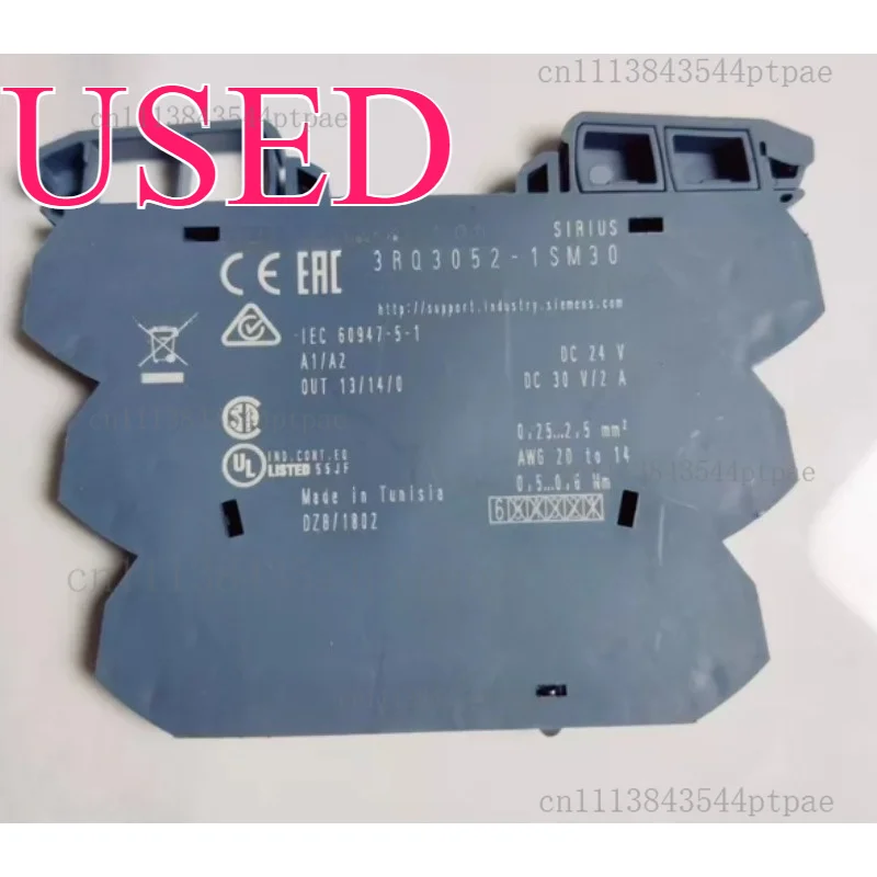 An ultra-thin optocoupling relay: 3rq3052-1sm30, controlled by dc24v (dc11-30v) (actual picture taken)