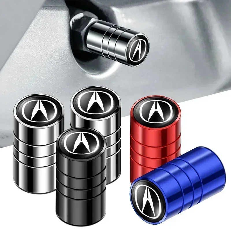 4 шт., чехол для автомобильного колеса, для Acura RDX Integra TLX CDX MDX RDX ZDX TLX колпачки на стержень клапана шины RLX TSX 2004 RSX NSX, аксессуары