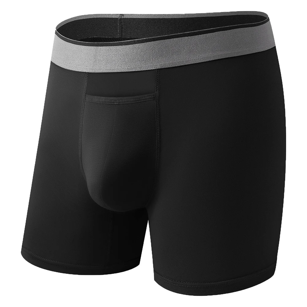 Long Cotton Men's Boxer Shorts Briefs Boxers Man Sport Underwear Loose Underpants Men Sexy Lingerie Plus Size Breathable Panties