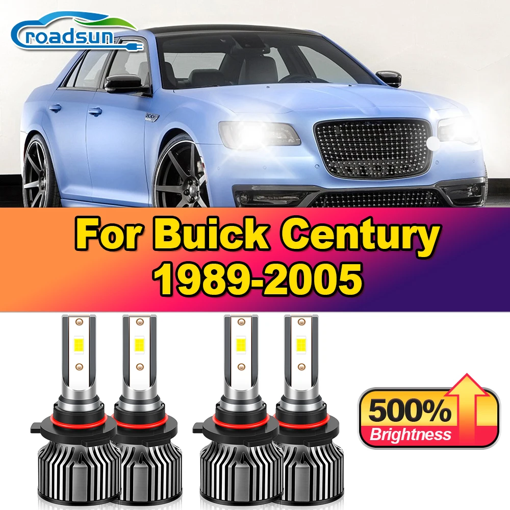 240W CSP Chips LED Headlight Bulbs 40000LM Auto Headlamps 12V 6000K White For Buick Century 1989-2000 2001 2002 2003 2004 2005