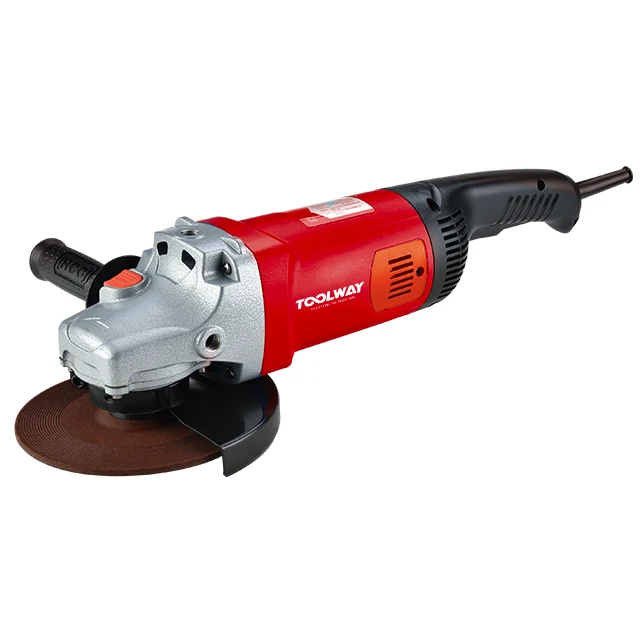 Toolway 220V electric angle grinder 180mm, 2500W power grinder tools for grinding