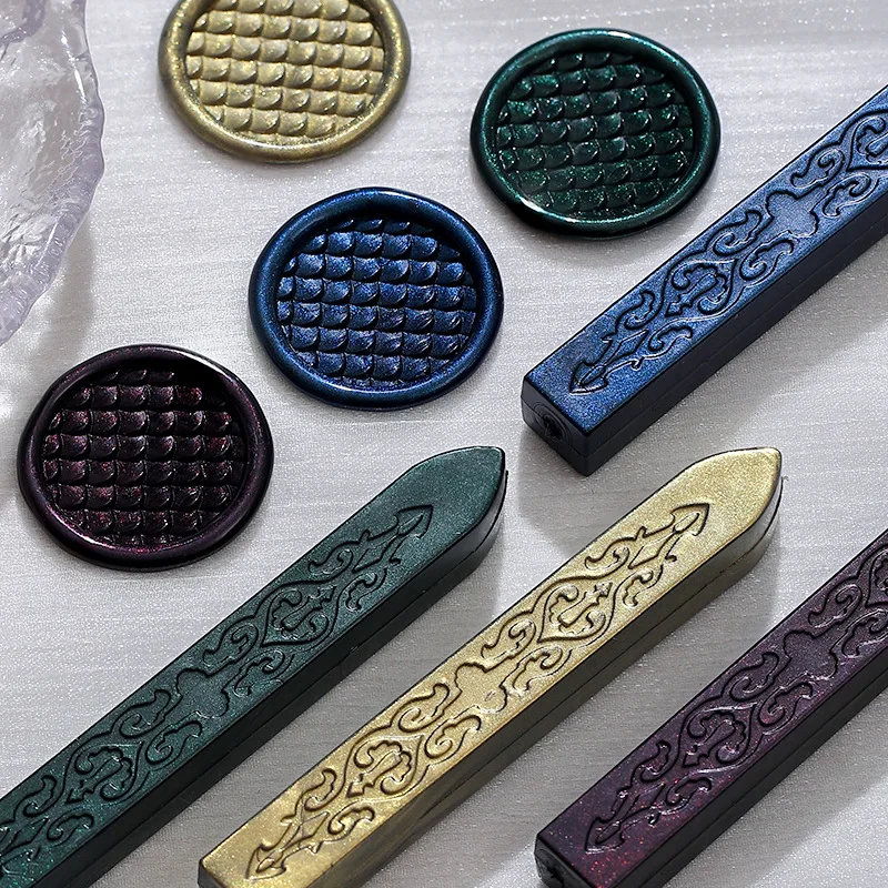 6szt Seal Wax Sticks DIY Vintage Stamp Sealing Wax Sticks Wosk do pieczętowania zaproszeń na przyjęcie weselne Wosk do pieczętowania do dekoracji