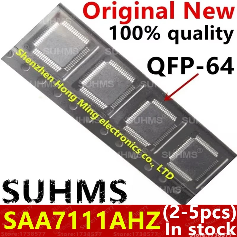 (2-5piece) 100% New SAA7111AHZ SAA7111 QFP-64 Chipset