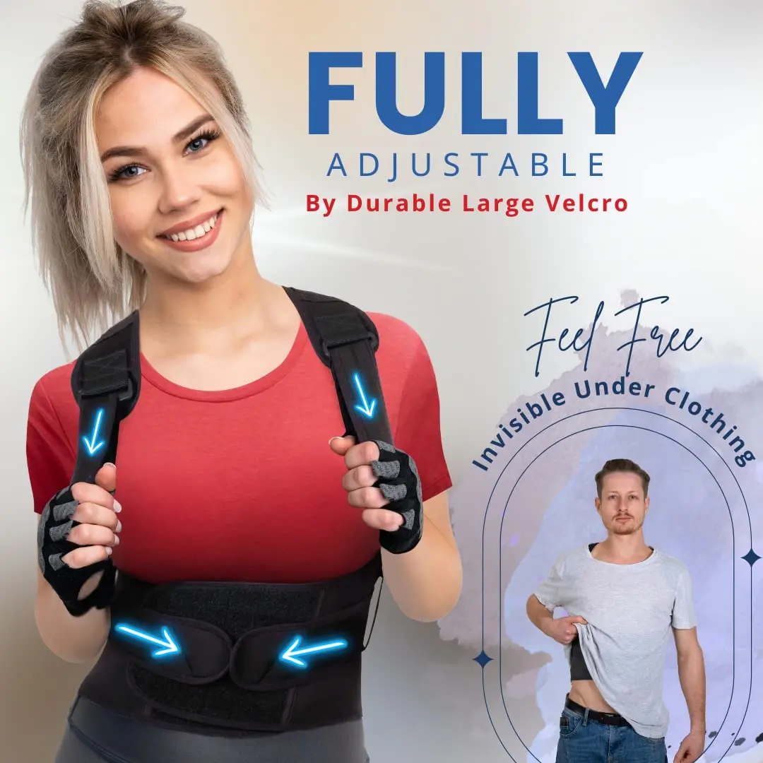 Full Back Posture Corrector for Men,Lower Upper Back Brace for Men,Back Support Brace,Back Brace Posture Corrector