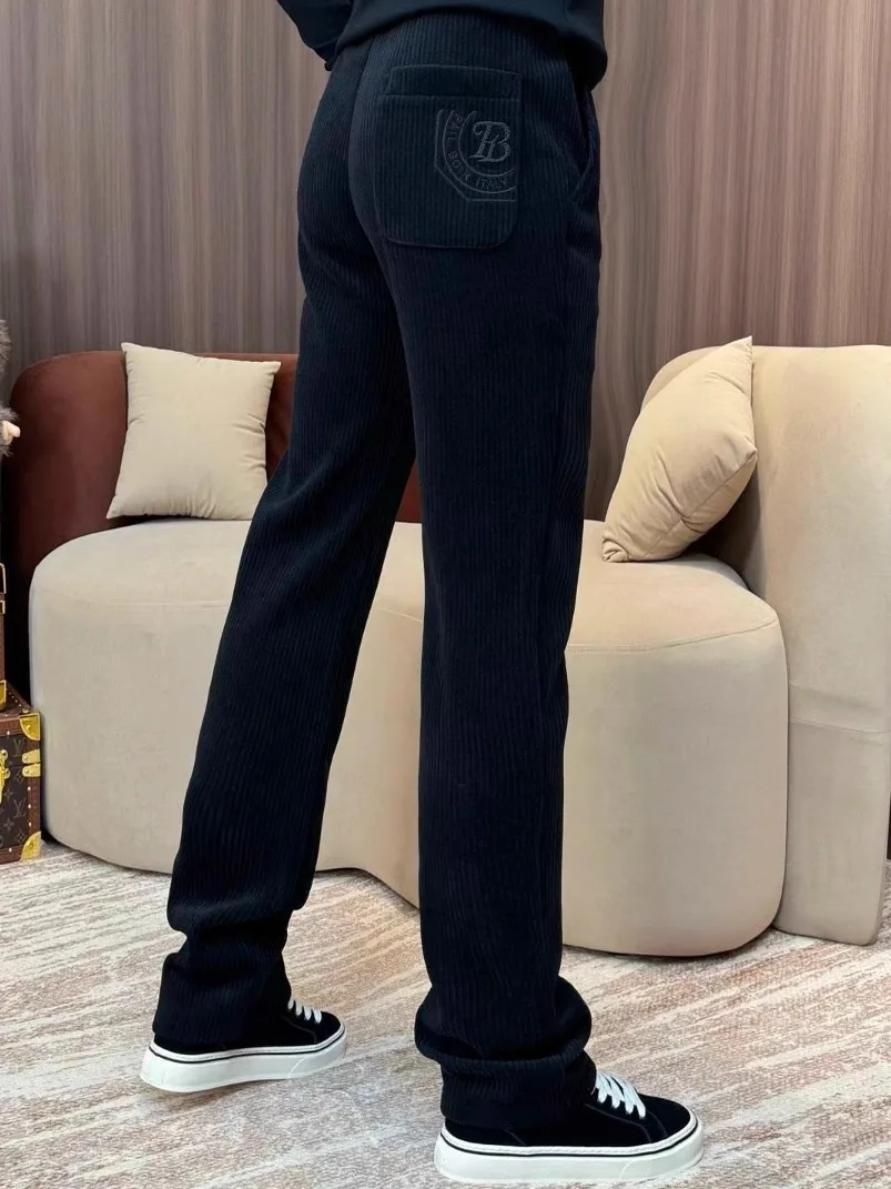 

Модные повседневные брюки для мужчин, Новое поступление, осень-зима, прямые брюки, удобные, высококачественные, универсальные Sli