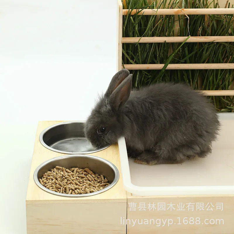 Suitable for Rabbit Grass Shelf Rabbit Cage Ornamental Cage Feeder Feeding Box Breeding Home Encryption Quail Nest Hamster Nest