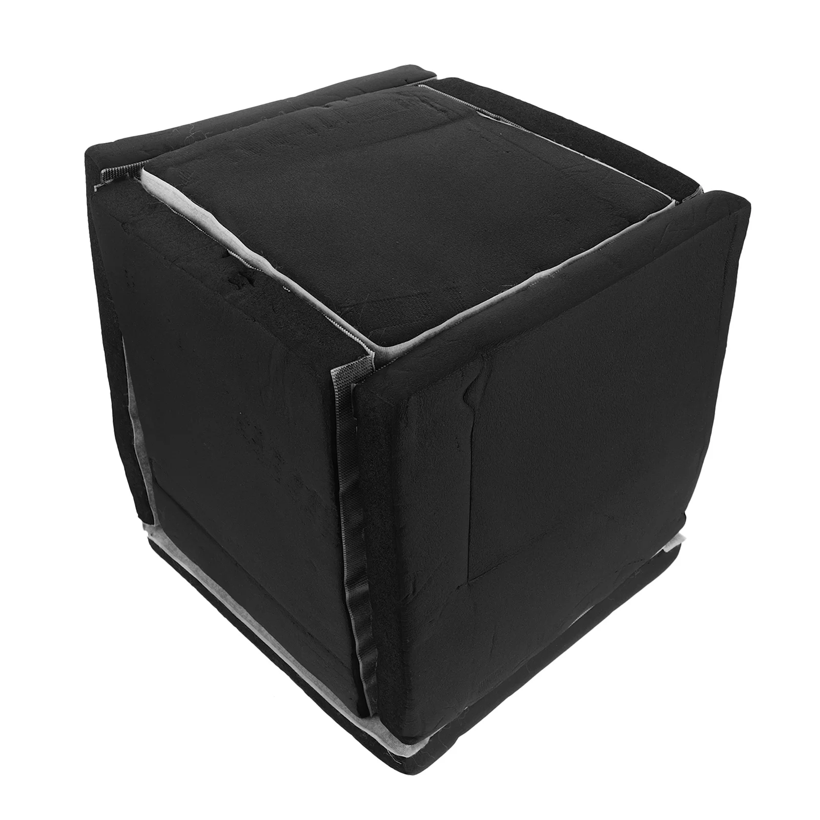 

Thick Deadening Box Soundproof Cover 11x9.8 Black Sponge Noise Reduction Enclosure Sound Absorbing Barrier for Booster Water