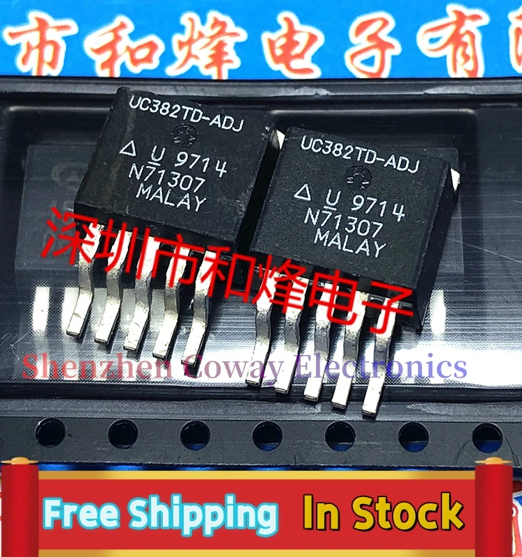 10PCS-30PCS  UC382TD-ADJ  TO-263-5 IC  In Stock Fast Shipping