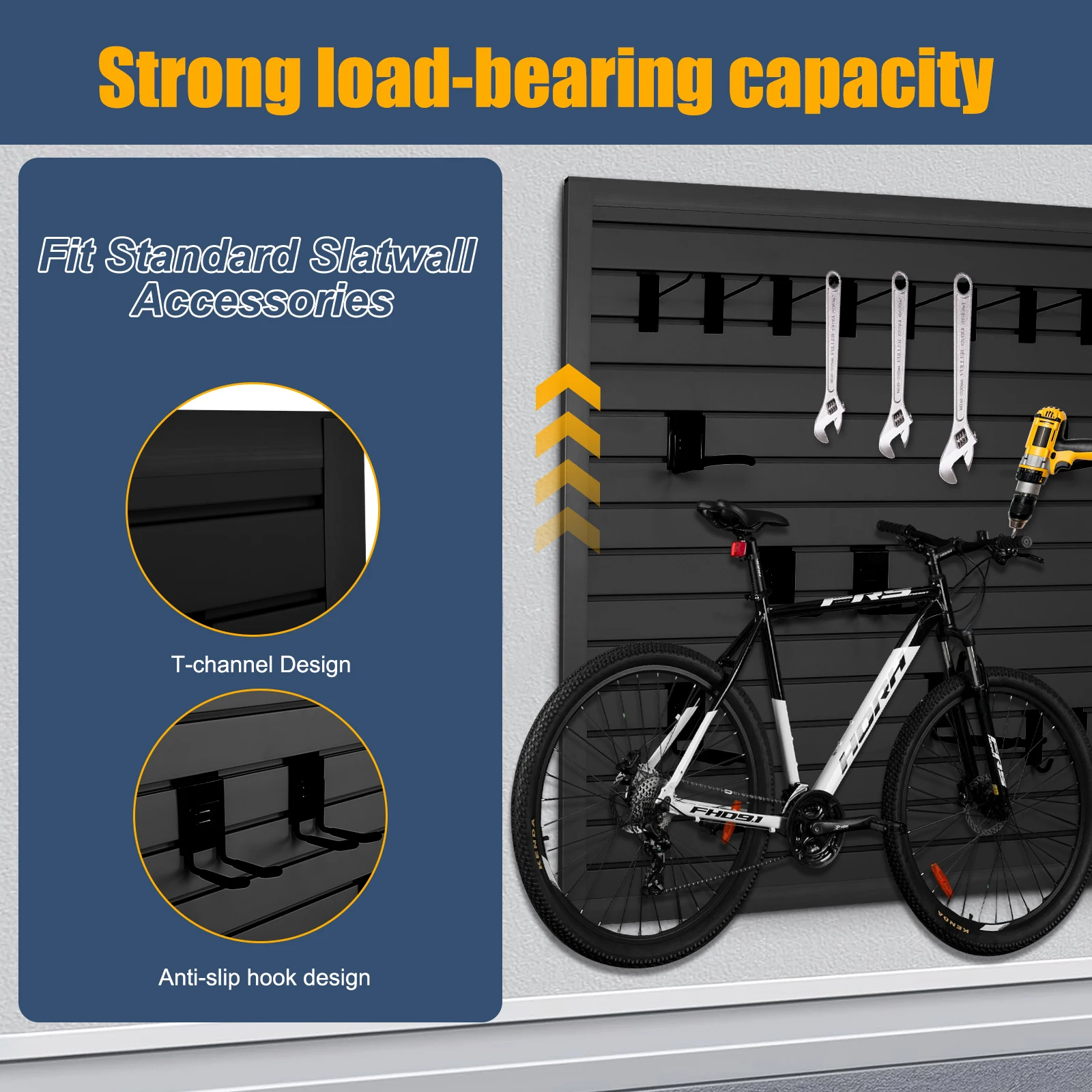 Peg Board Tool Organization 4x8 Ft Wall Panels Pegboard Wall Organizer for Garage Storage