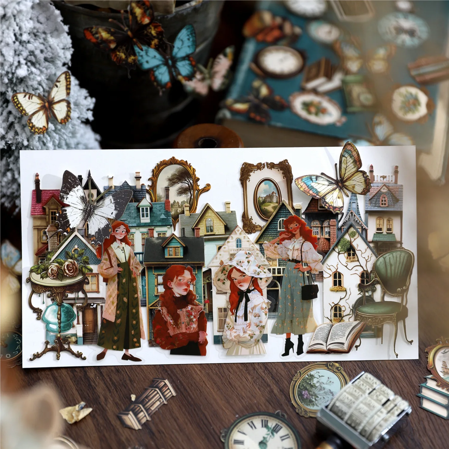 

20pcs/lot Memo Pads Material Paper Classical Private Collection Junk Journal Scrapbooking paper Background Decoration stationery